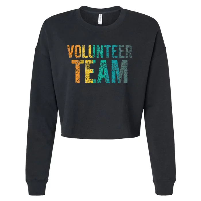 Volunteer Team Job Unpaid Volunteers Volunteering Cropped Pullover Crew