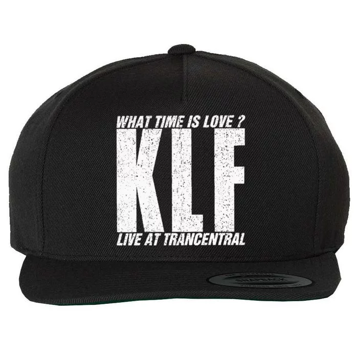 Vintage The Klf What Time Is Love Wool Snapback Cap