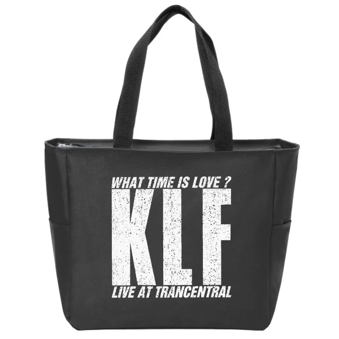 Vintage The Klf What Time Is Love Zip Tote Bag