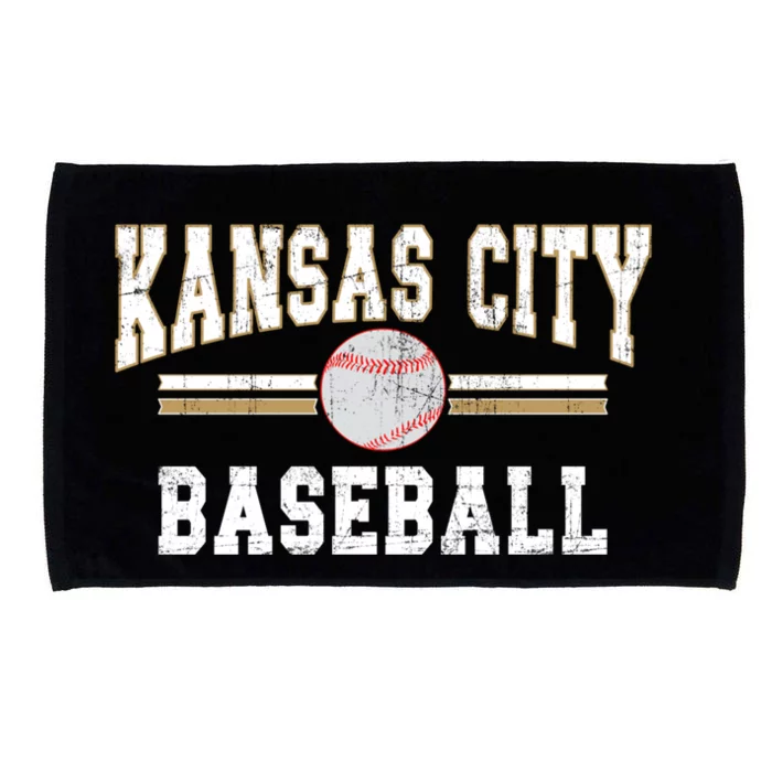 Vintage Team Kansas City Baseball Game Day Great Gift Microfiber Hand Towel