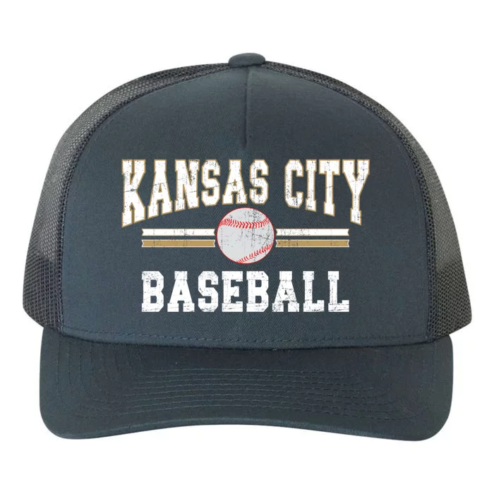 Vintage Team Kansas City Baseball Game Day Great Gift Yupoong Adult 5-Panel Trucker Hat