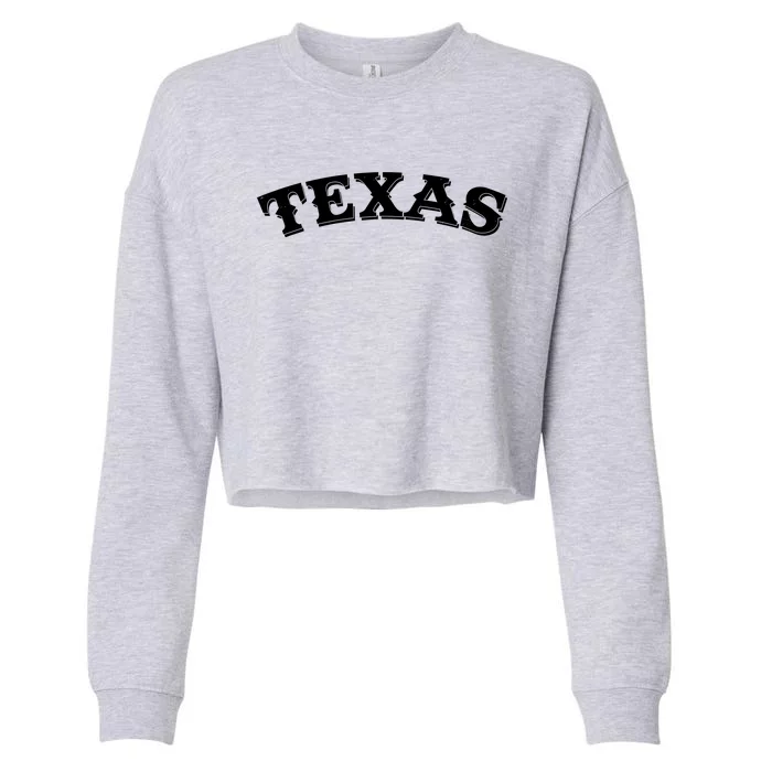 Vintage Texas Logo Cropped Pullover Crew