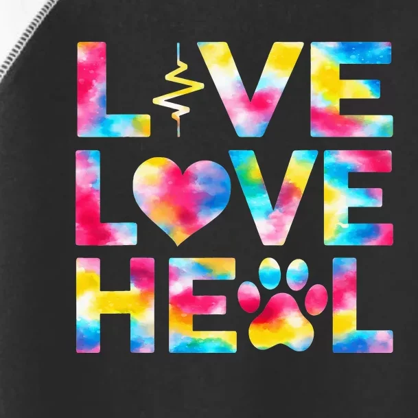 Vet Tech Live Love Heal Veterinary Technician Dog Rescue Toddler Fine Jersey T-Shirt