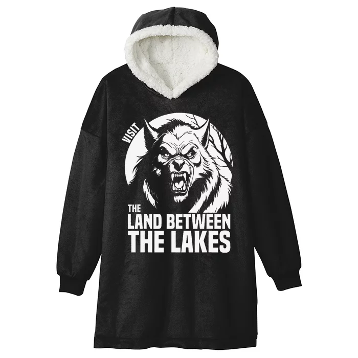 Visit The Land Between The Lakes Werewolf Hooded Wearable Blanket