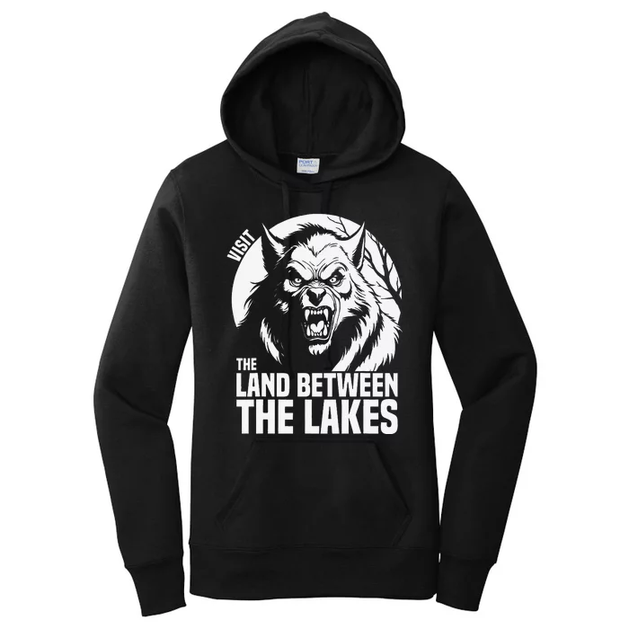 Visit The Land Between The Lakes Werewolf Women's Pullover Hoodie