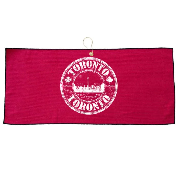 Vintage Toronto Logo Large Microfiber Waffle Golf Towel