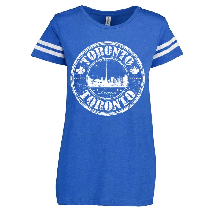 Vintage Toronto Logo Enza Ladies Jersey Football T-Shirt