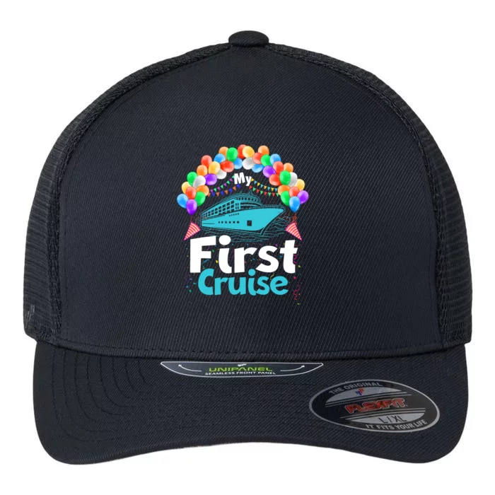 Vacation Time My First Crusie Flexfit Unipanel Trucker Cap