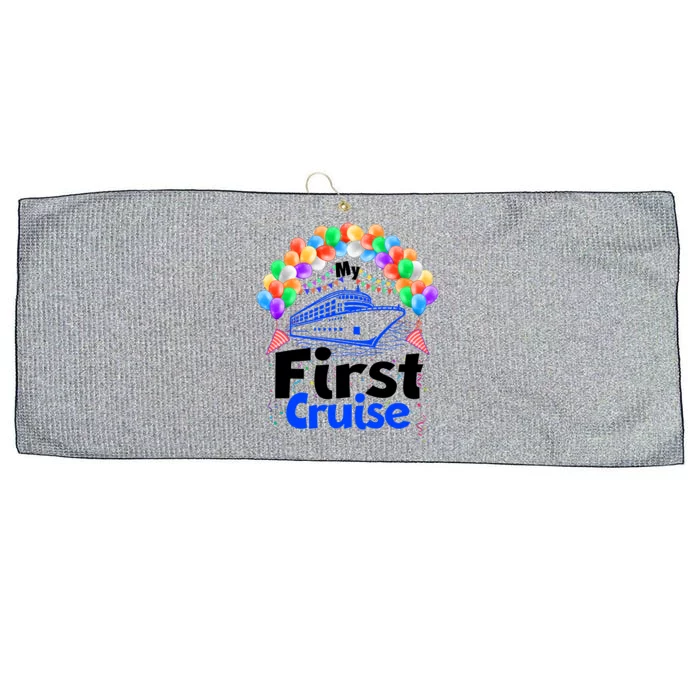 Vacation Time My First Crusie Large Microfiber Waffle Golf Towel