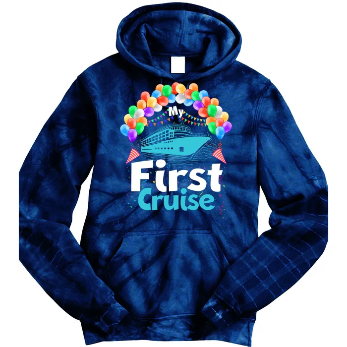 Vacation Time My First Crusie Tie Dye Hoodie