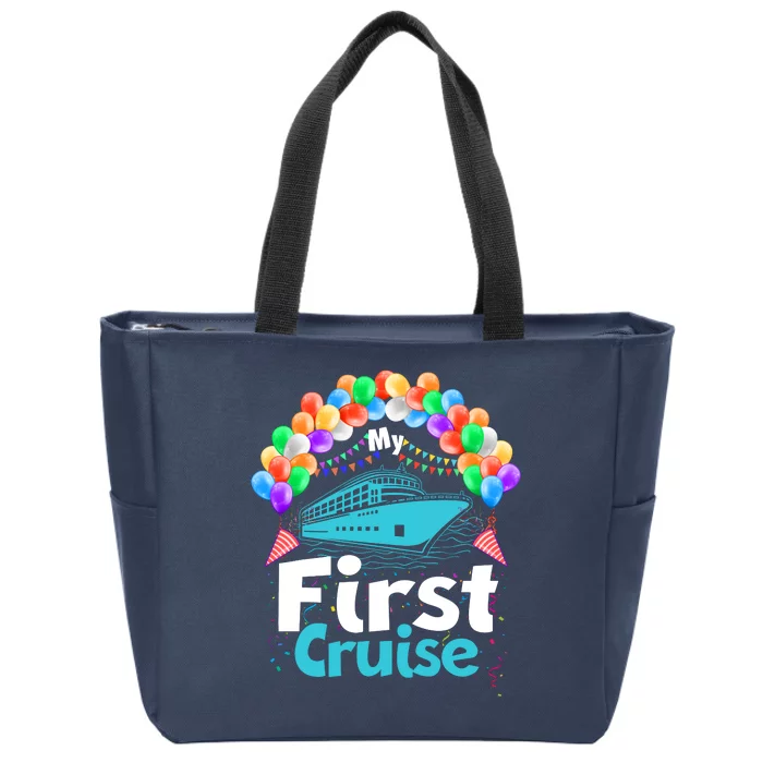 Vacation Time My First Crusie Zip Tote Bag