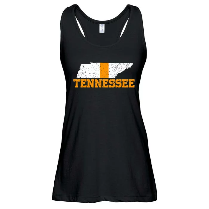 Vintage Tennessee Map Girls Boys Tennessee Ladies Essential Flowy Tank