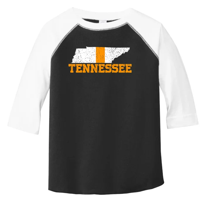 Vintage Tennessee Map Girls Boys Tennessee Toddler Fine Jersey T-Shirt