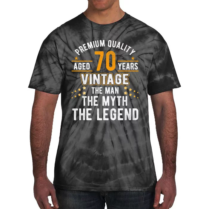 Vintage The Man Myth Legend 70 Yrs 70th Birthday Shirt Tie-Dye T-Shirt