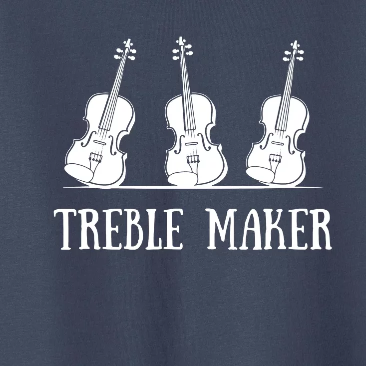 Violinist Treble Maker Violin Silhouette Gift Toddler T-Shirt