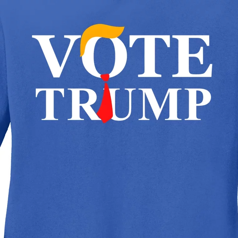 Vote Trump Meaningful Gift Ladies Long Sleeve Shirt