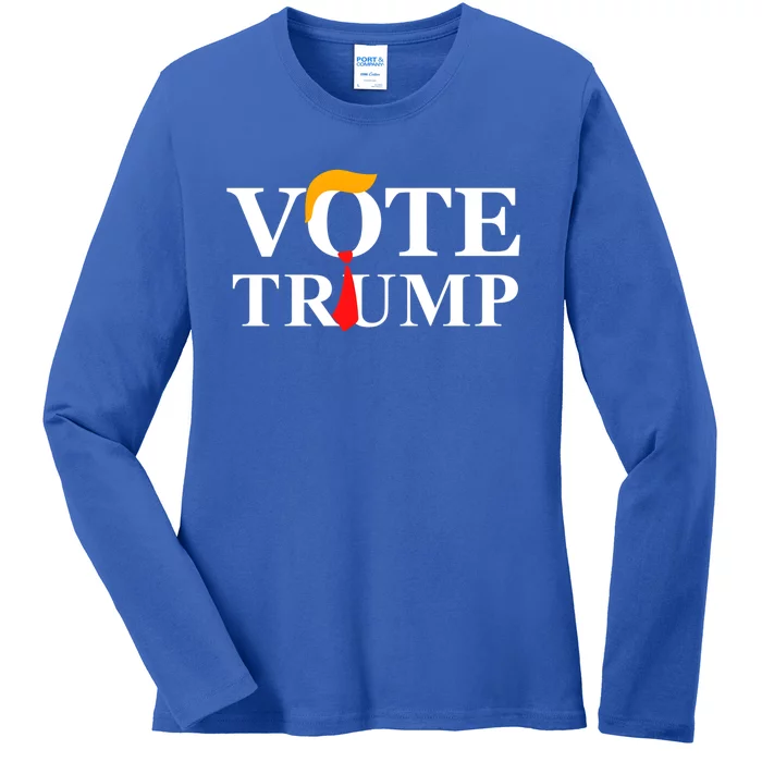 Vote Trump Meaningful Gift Ladies Long Sleeve Shirt