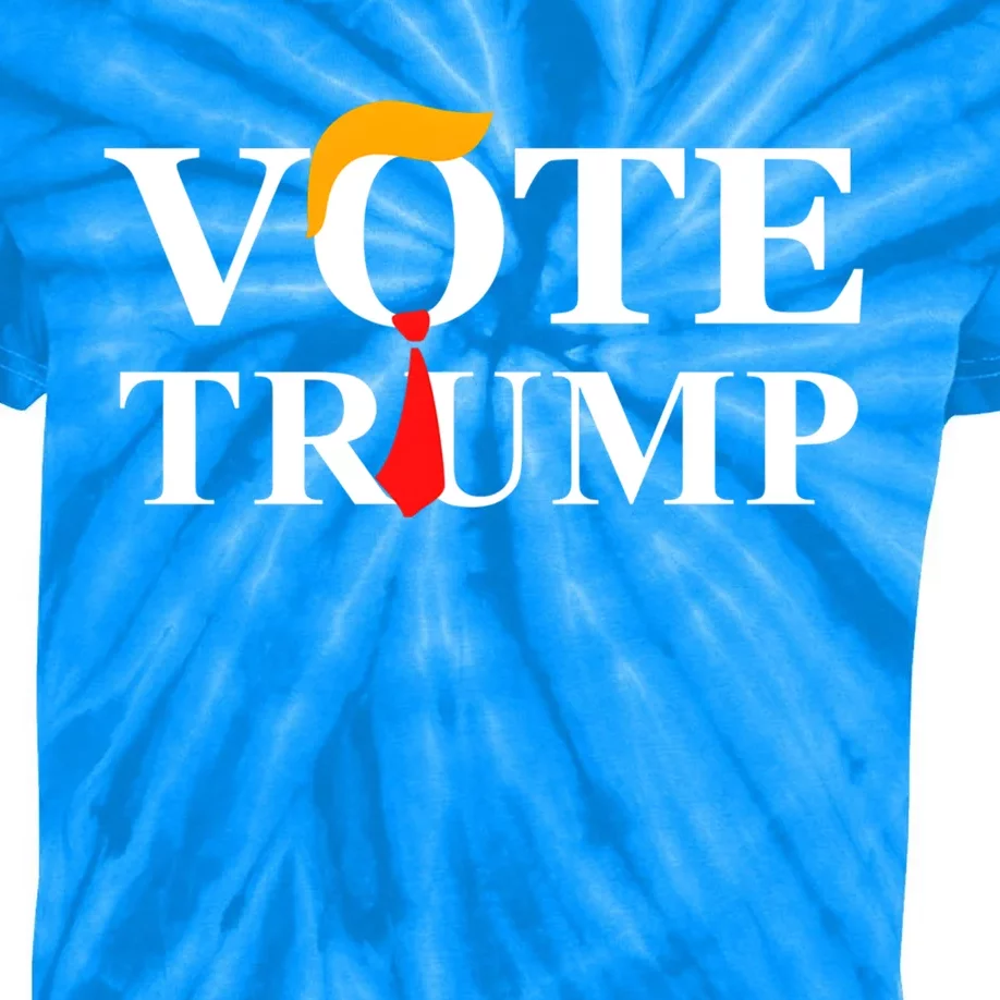 Vote Trump Meaningful Gift Kids Tie-Dye T-Shirt