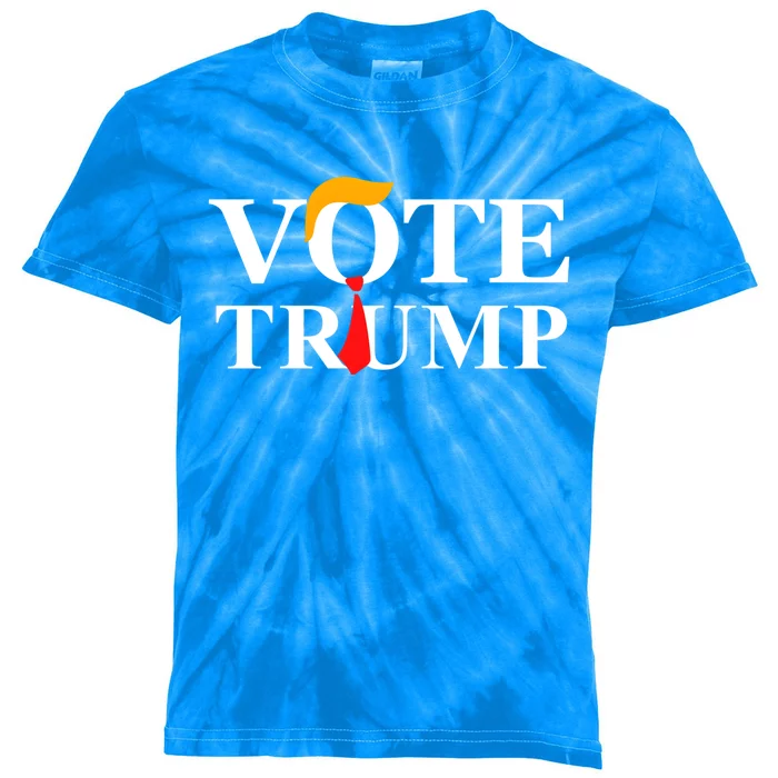 Vote Trump Meaningful Gift Kids Tie-Dye T-Shirt