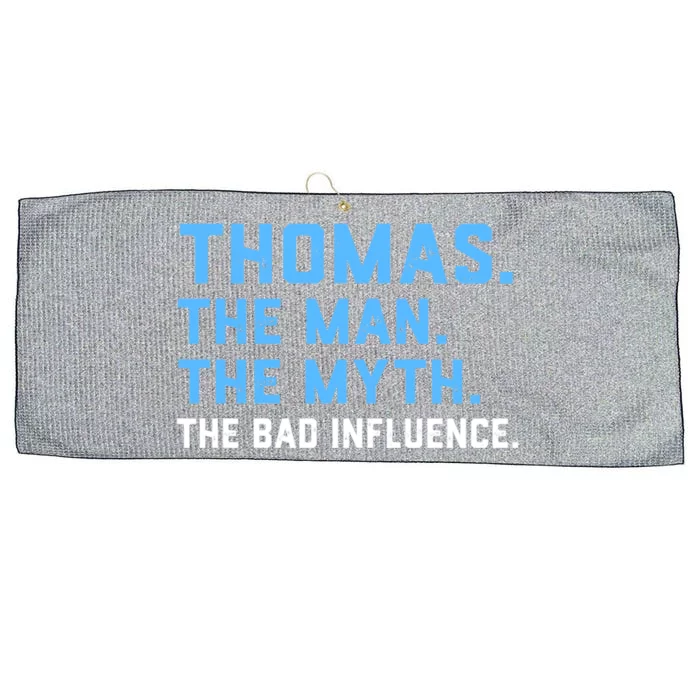 Vintage Thomas Myth The Bad Influence Last Name Gift Large Microfiber Waffle Golf Towel