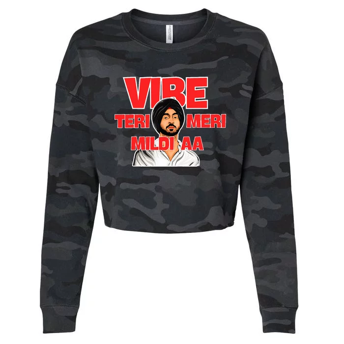 Vibe Teri Meri Mildi Aa Cropped Pullover Crew