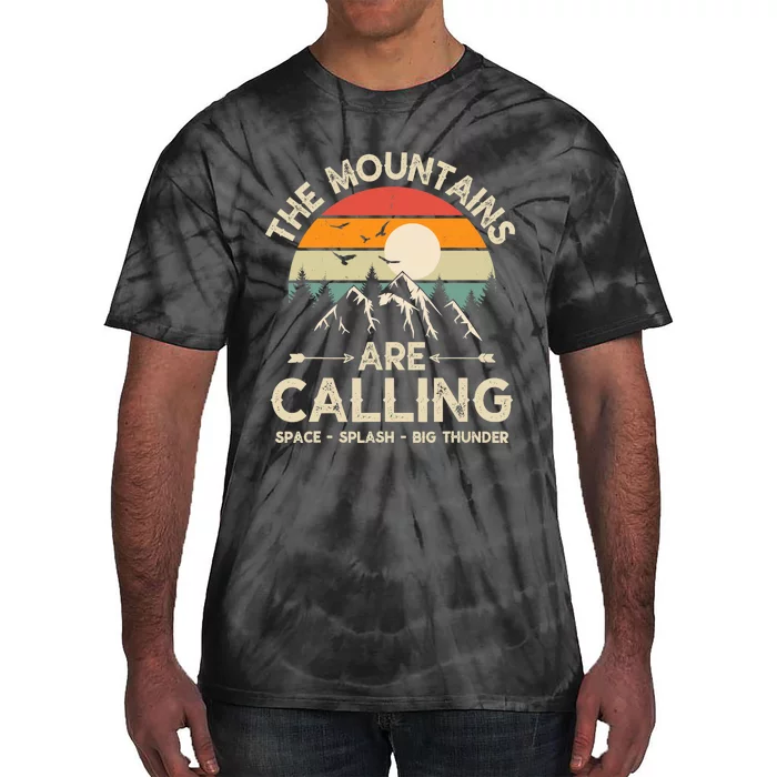 Vintage The Mountains Are Calling Space Splash Big Thunder Tie-Dye T-Shirt