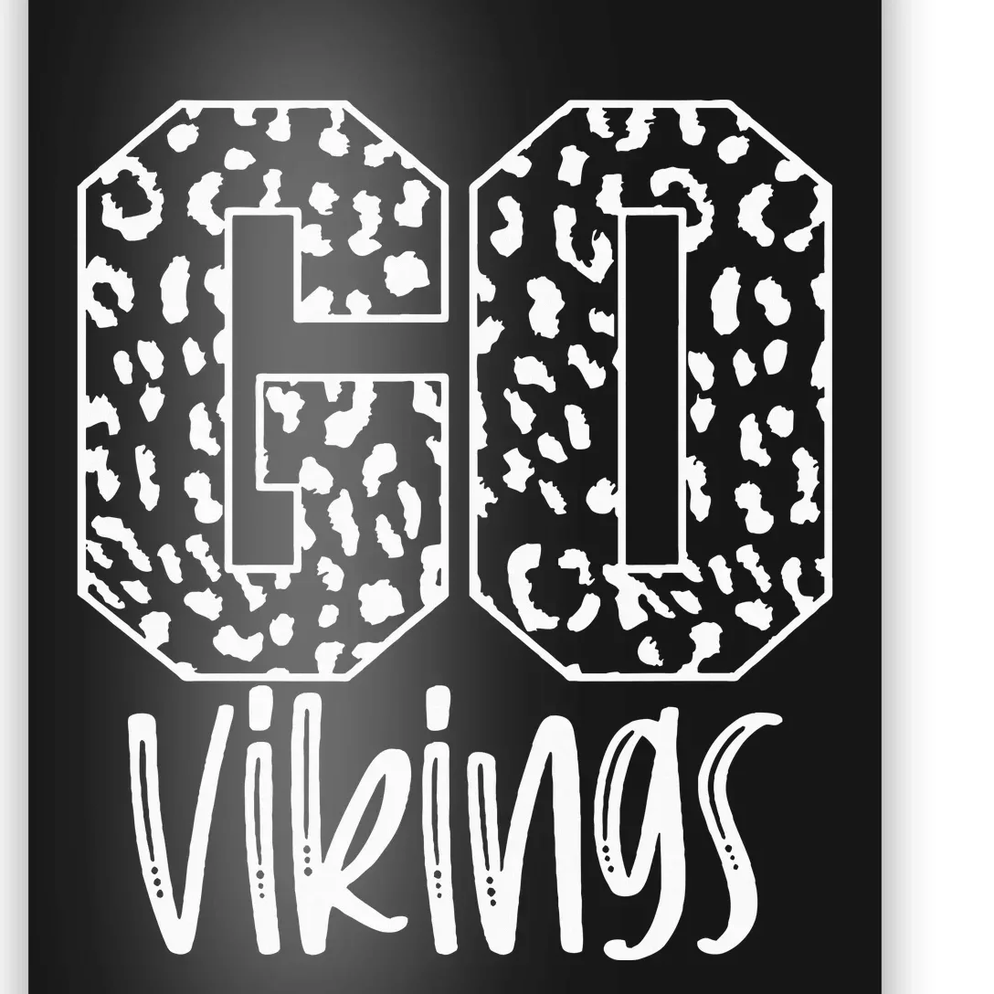 Vikings Team Mascot School Spirit Game Night Poster