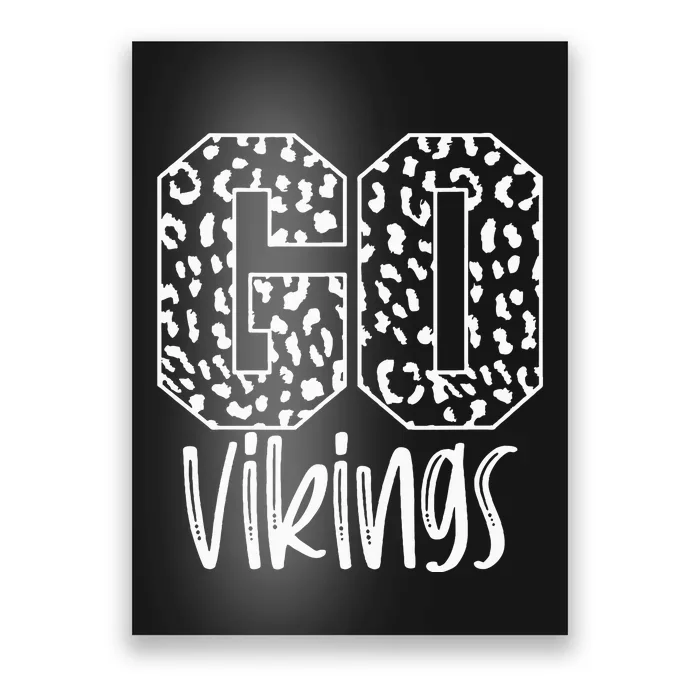 Vikings Team Mascot School Spirit Game Night Poster