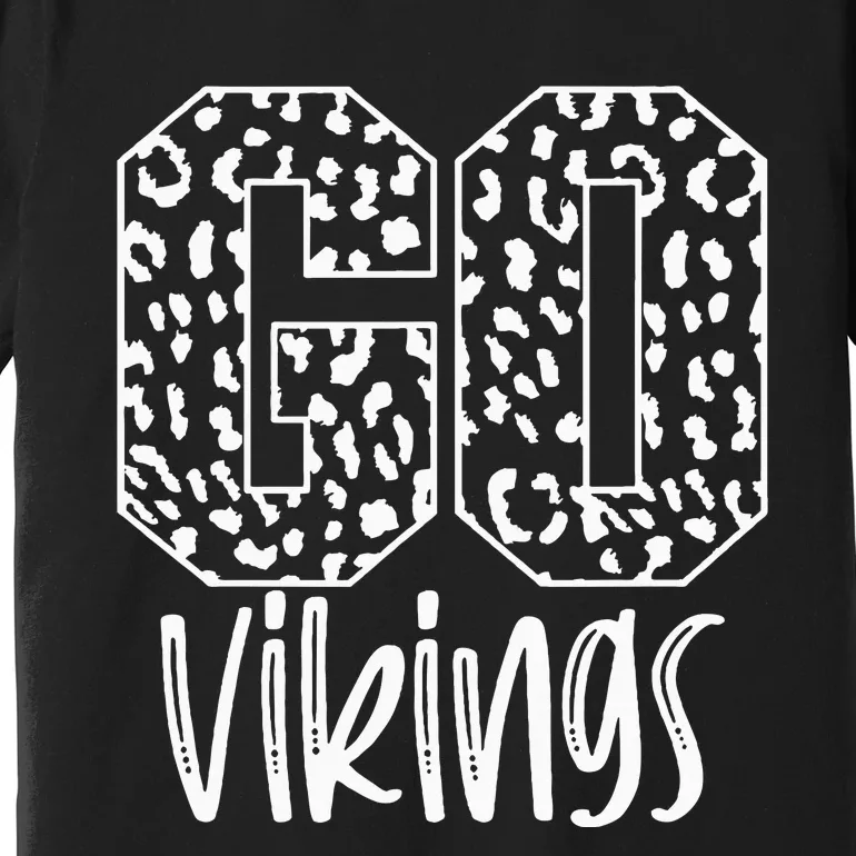 Vikings Team Mascot School Spirit Game Night Premium T-Shirt