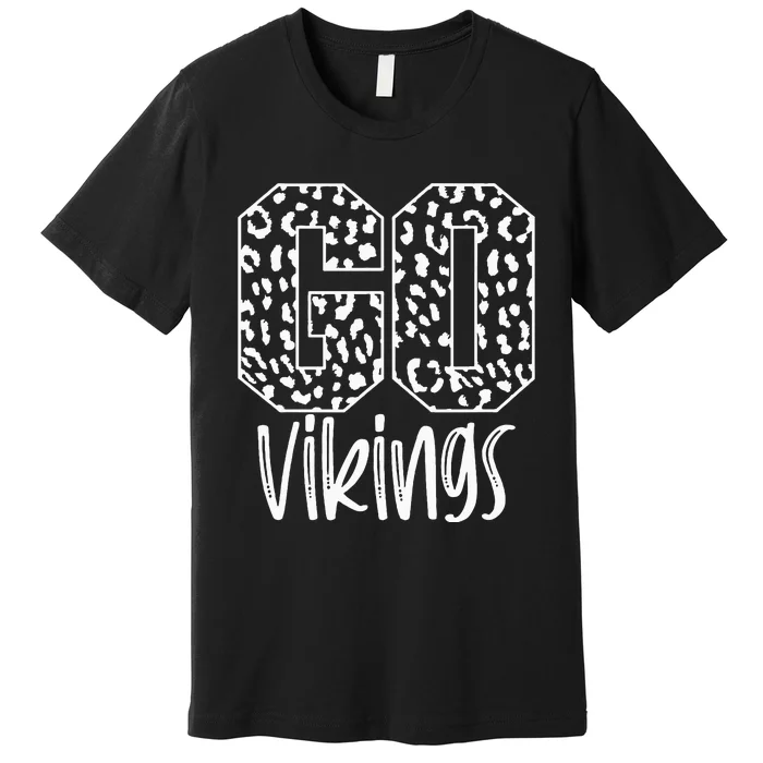 Vikings Team Mascot School Spirit Game Night Premium T-Shirt