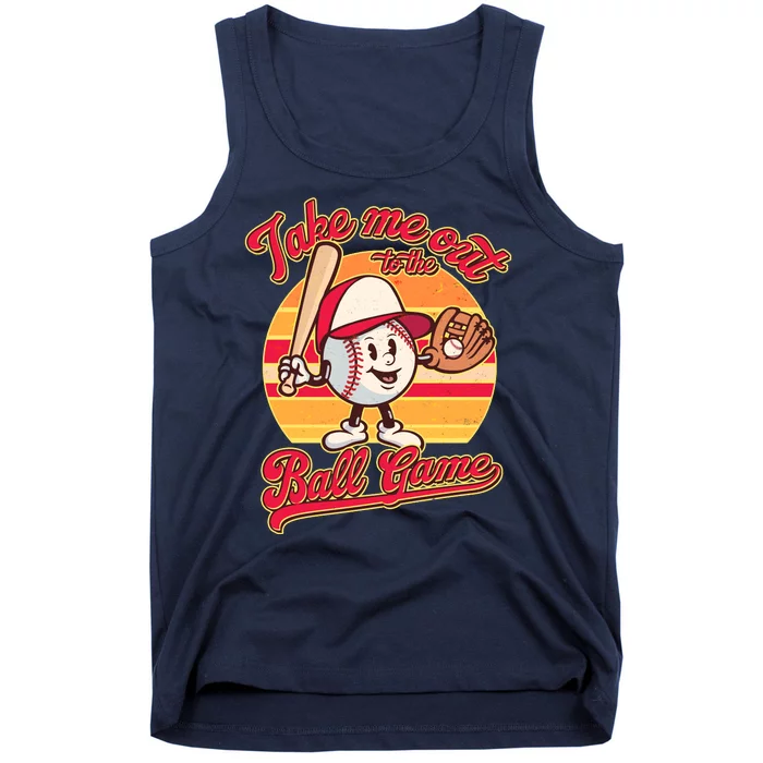 Vintage Take Me Out To The Ball Game Mascot Tank Top