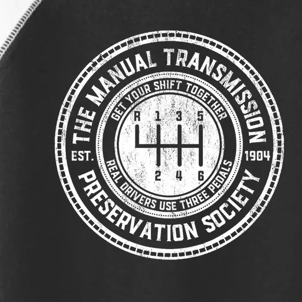 Vintage The Manual Transmission Preservation Society Toddler Fine Jersey T-Shirt