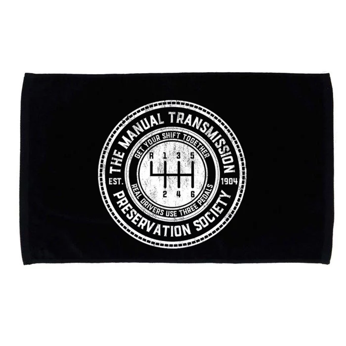 Vintage The Manual Transmission Preservation Society Microfiber Hand Towel