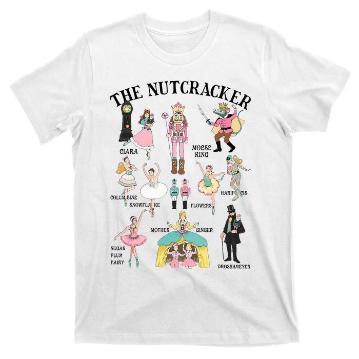 Vintage The Nutcracker Squad Pink Christmas T-Shirt