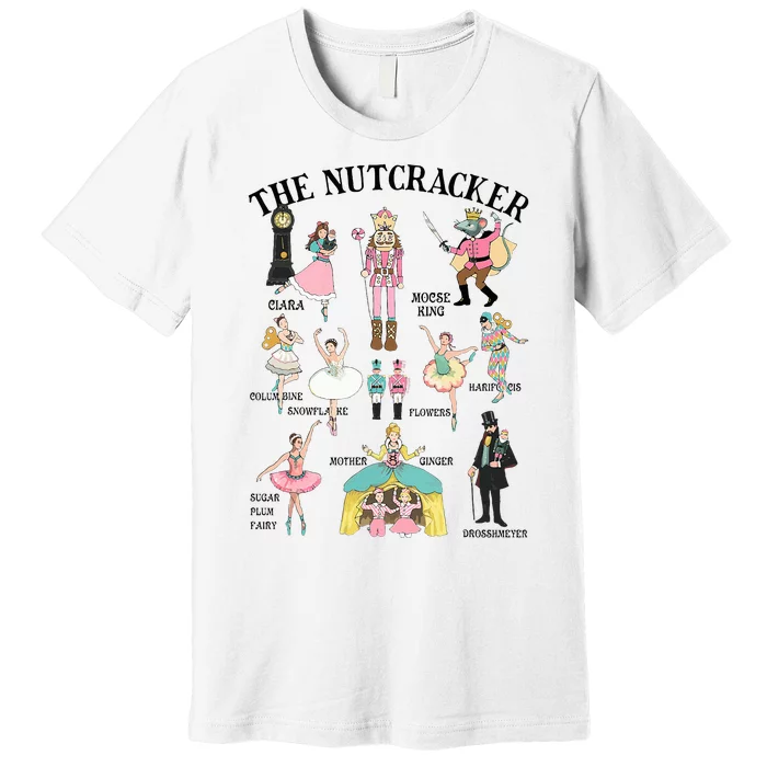 Vintage The Nutcracker Squad Pink Christmas Premium T-Shirt