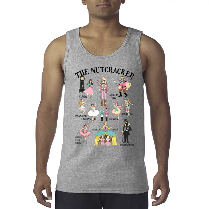 Vintage The Nutcracker Squad Pink Christmas Tank Top