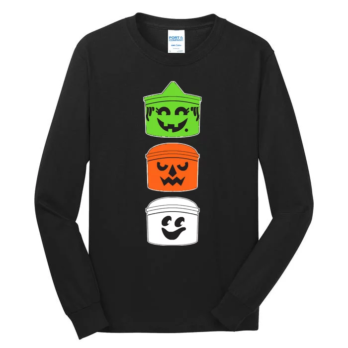 Vintage Trick Or Treat Buckets Tall Long Sleeve T-Shirt