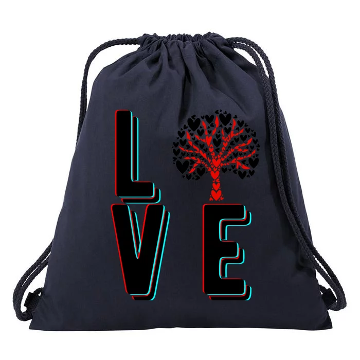 Valentines Tree Outdoor Park Nature Lover Worker Love Trees Gift Drawstring Bag