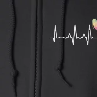 Vet Tech Paw Heartbeat Vet Tech Week Full Zip Hoodie