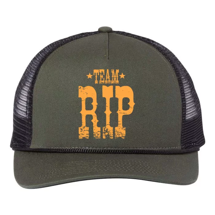 Vintage Team RIP Retro Rope Trucker Hat Cap