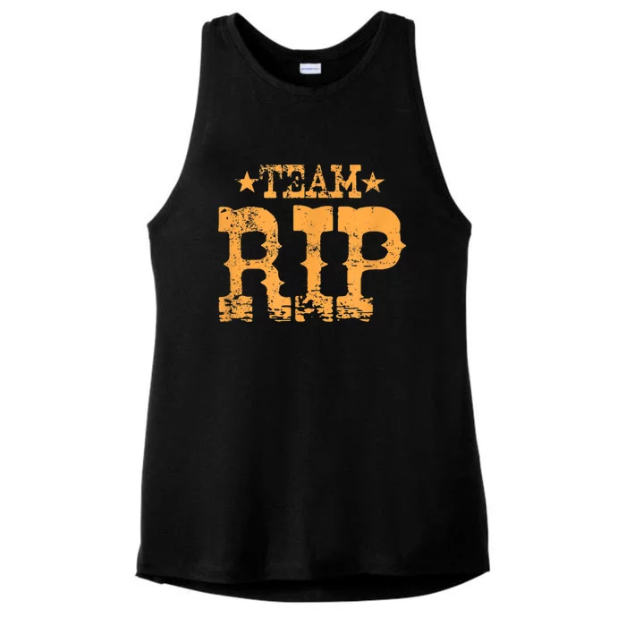 Vintage Team RIP Ladies Tri-Blend Wicking Tank