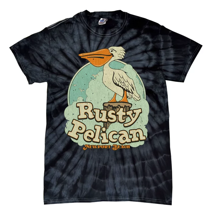 Vintage The Rusty Pelican 1972 Newport Beach Tie-Dye T-Shirt