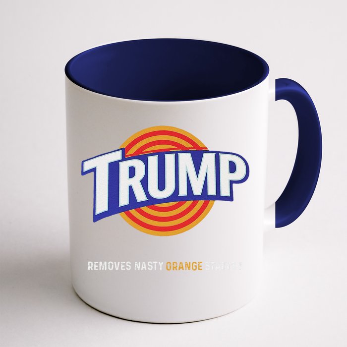 Vote Trump Removes Nasty Orange Stains Funny Front & Back Coffee Mug