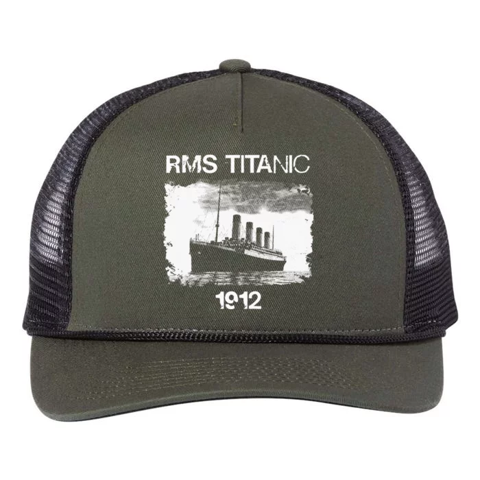 Vintage Titanic Remembrance Day RMS 1912, The Ship of Dreams Retro Rope Trucker Hat Cap