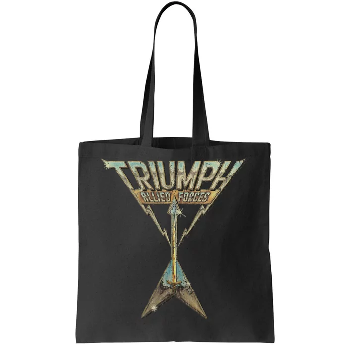 Vintage Triumph Retro Allied Forces Bass Music Instrument Tote Bag