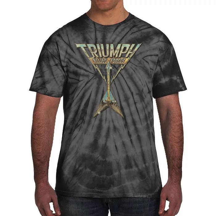 Vintage Triumph Retro Allied Forces Bass Music Instrument Tie-Dye T-Shirt