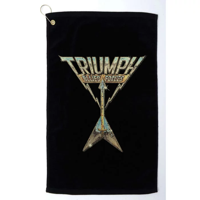 Vintage Triumph Retro Allied Forces Bass Music Instrument Platinum Collection Golf Towel