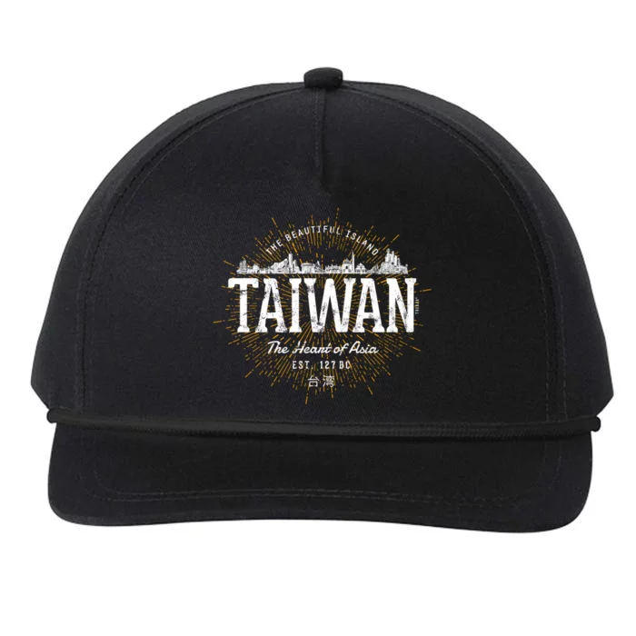 Vintage Taiwan Retro Gift Snapback Five-Panel Rope Hat