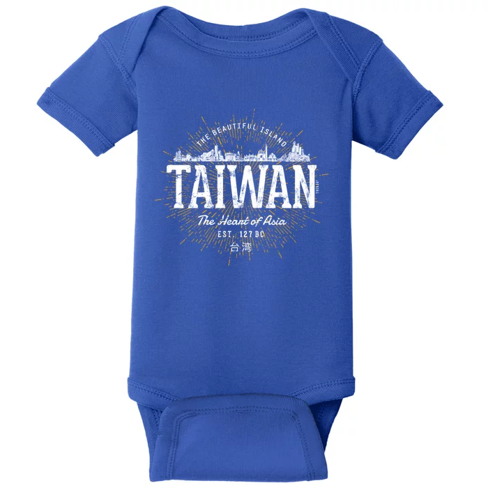 Vintage Taiwan Retro Gift Baby Bodysuit