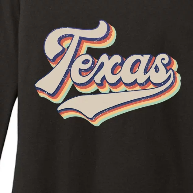 Vintage Texas Retro Sports Funny Gift Funny Gift Womens CVC Long Sleeve Shirt